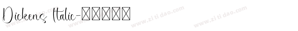 Dickens Italic字体转换